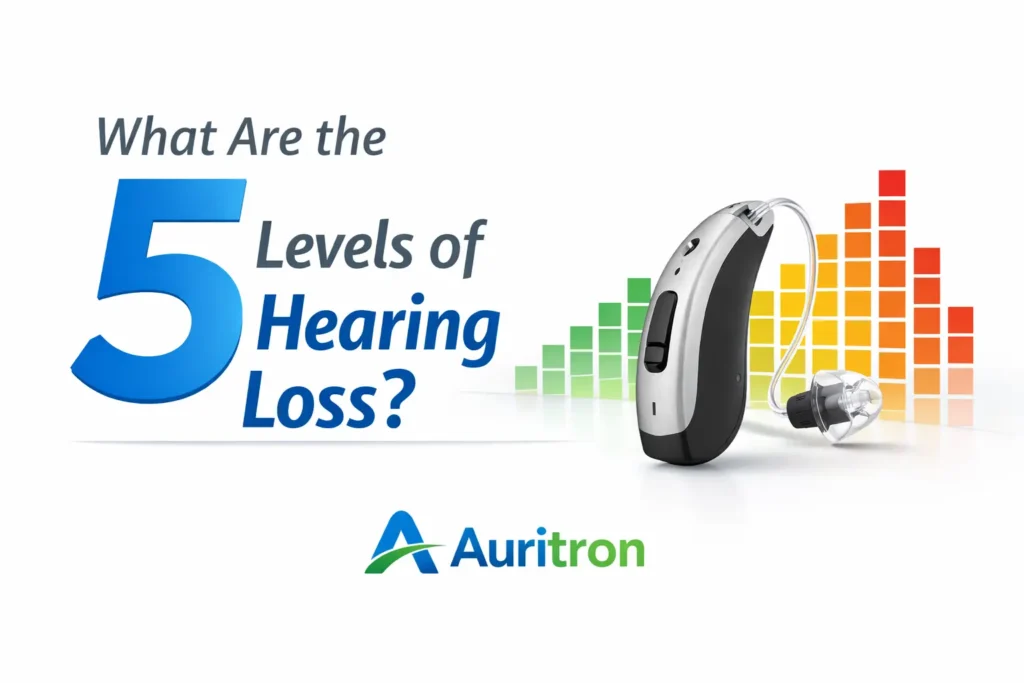 What are the 5 levels of hearing loss?