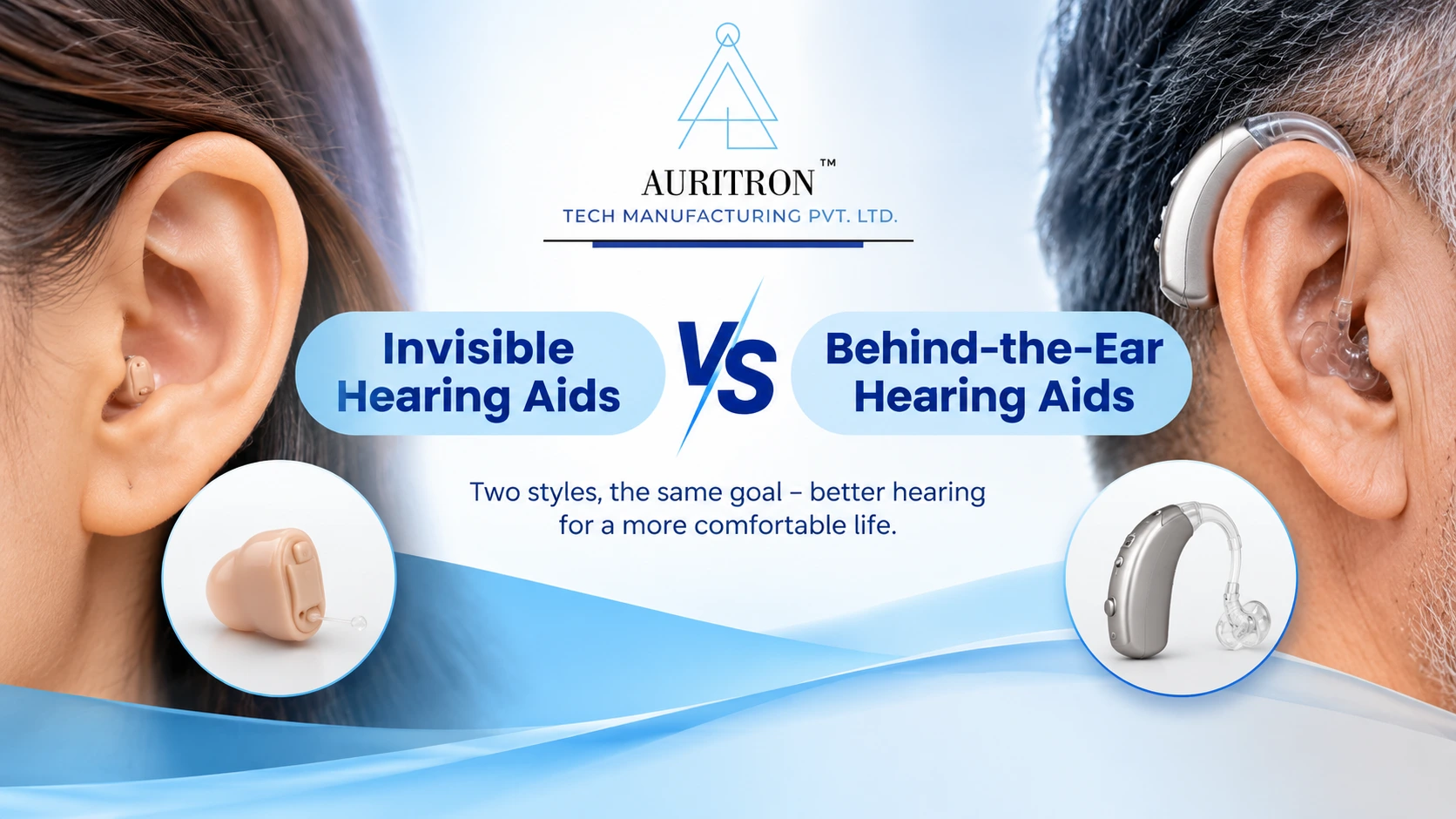 Invisible vs Behind-the-Ear Hearing Aids